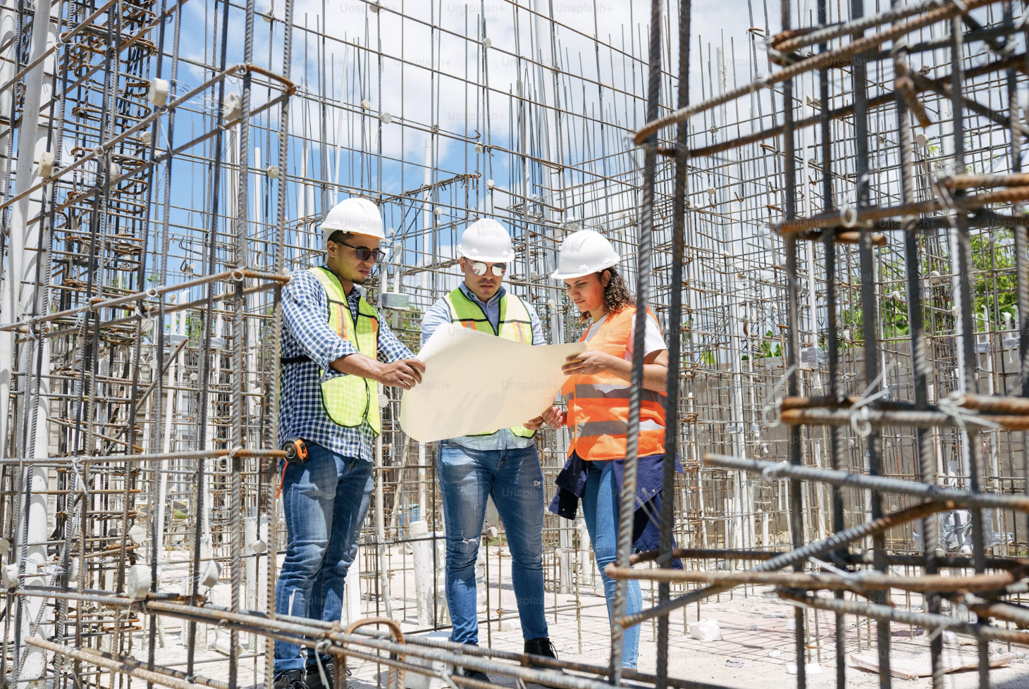 Engineering team at work